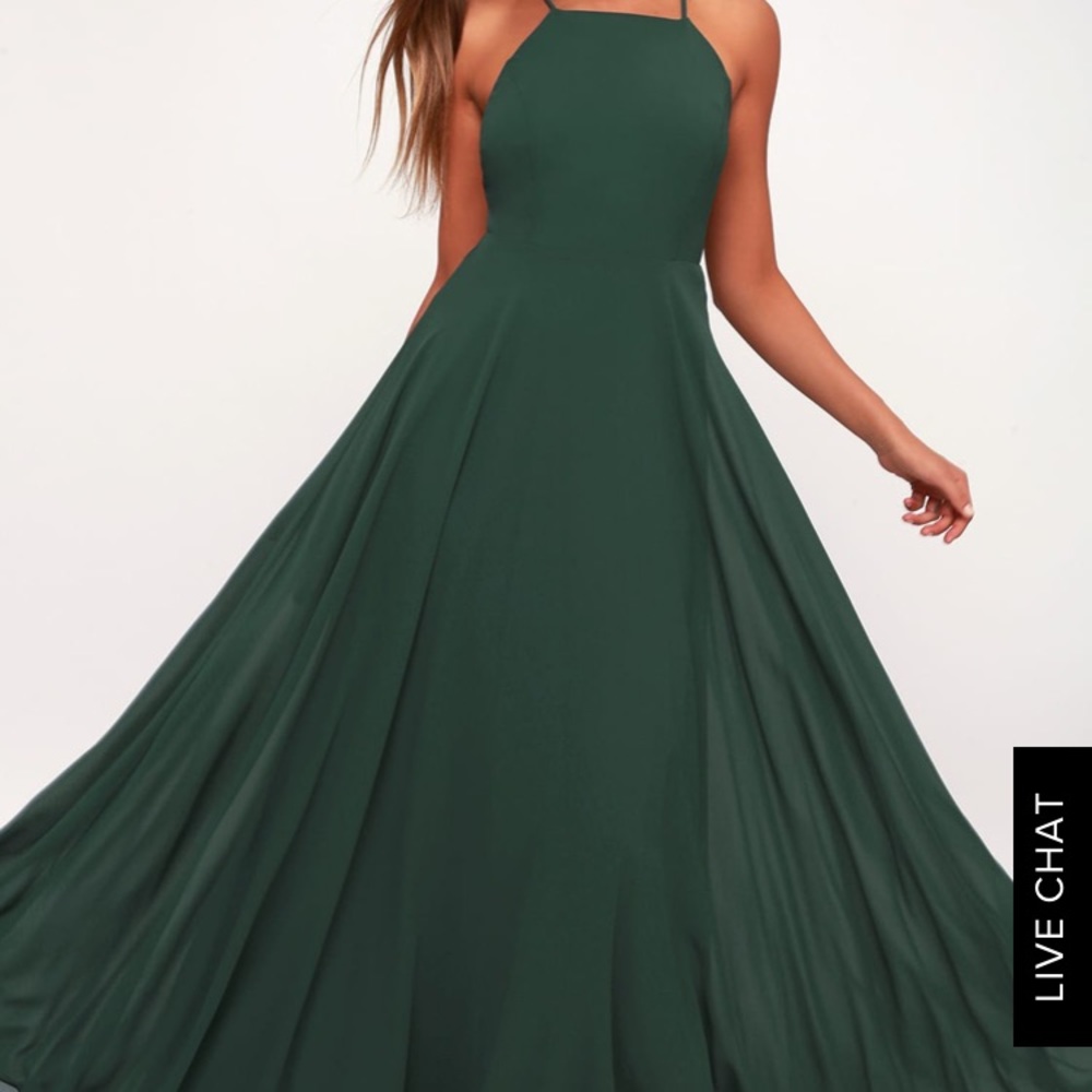Long green lulus dress